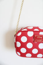 Disney Loungefly Red & White Polka Dot Crossbody Bag