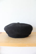 NEW Kangol Wool Blend Black Beret Cap | S