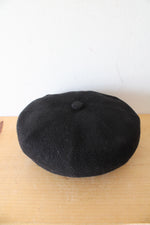 NEW Kangol Wool Blend Black Beret Cap | S