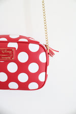 Disney Loungefly Red & White Polka Dot Crossbody Bag