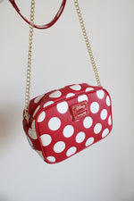 Disney Loungefly Red & White Polka Dot Crossbody Bag
