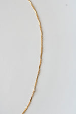 Gold Finish Sterling Silver Necklace