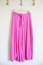 Freshwater Pink Knit Loose Pants | M