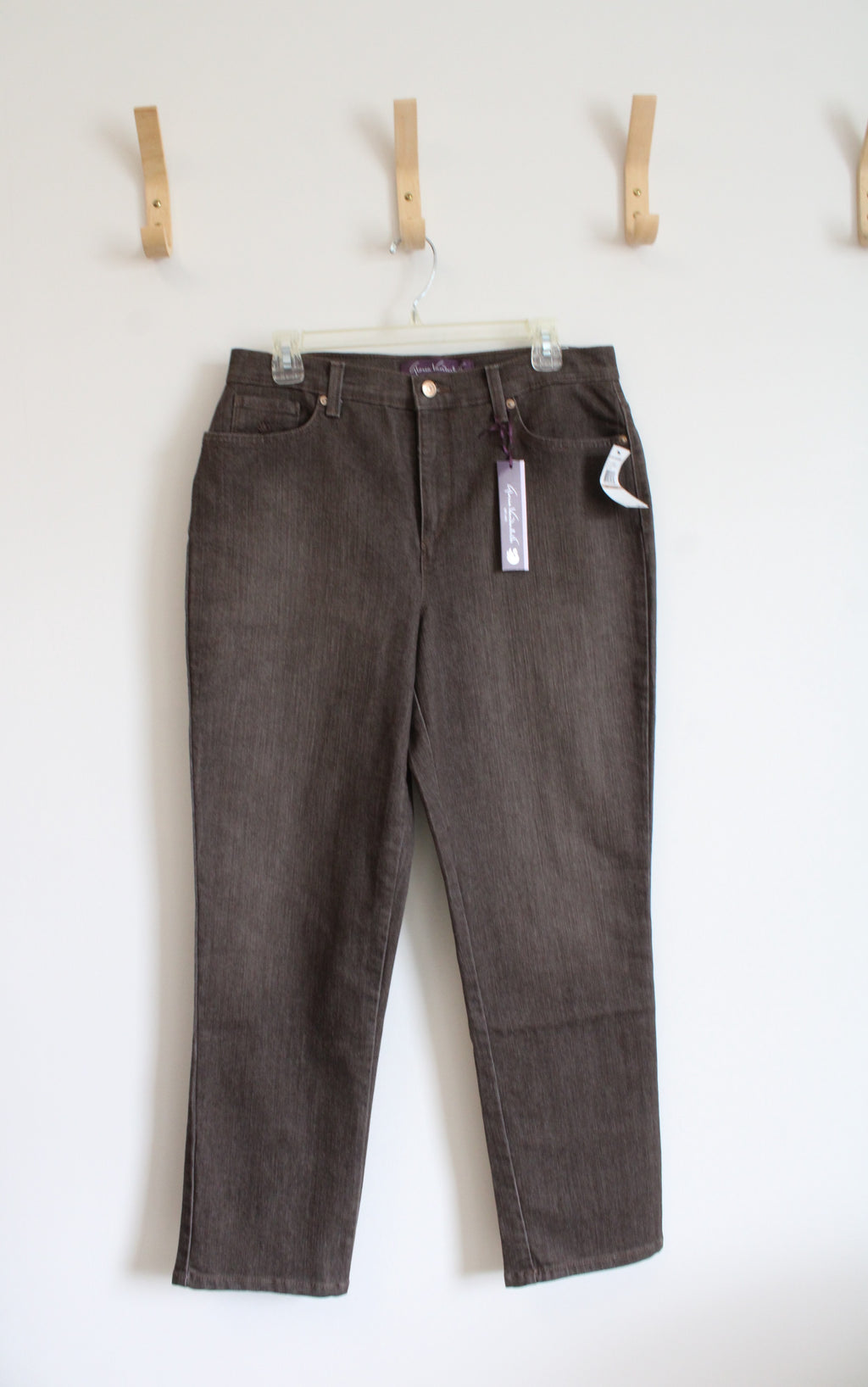 NEW Gloria Vanderbilt Sulphur Brown Amanda Pants | 12 Short