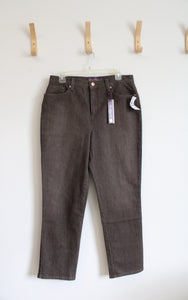 NEW Gloria Vanderbilt Sulphur Brown Amanda Pants | 12 Short