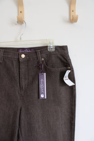 NEW Gloria Vanderbilt Sulphur Brown Amanda Pants | 12 Short