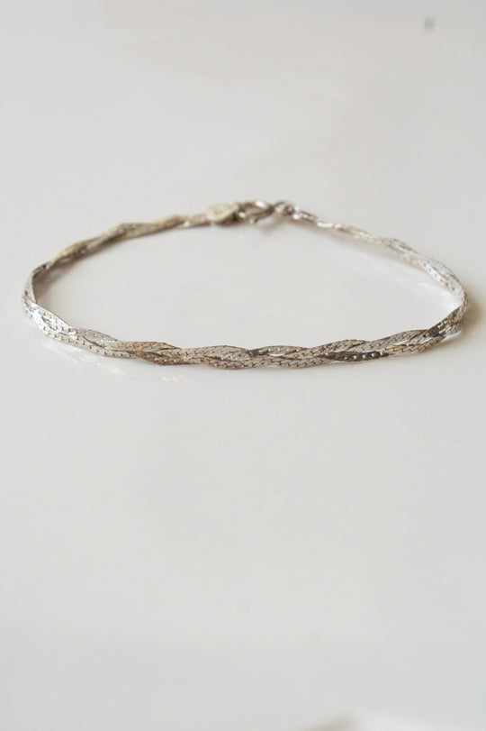Sterling Silver Braided Bracelet