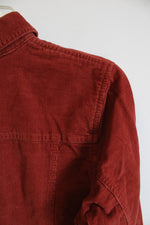 Architect Rust Red Corduroy Button Down Long Sleeve Jacket | M