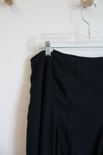 Jones New York Black Pleated Silk Skirt | 12