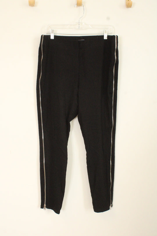 Jennifer Lopez Black Zipper Stretch Pants | 16