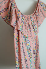Old Navy Pink Floral Cotton Top | M