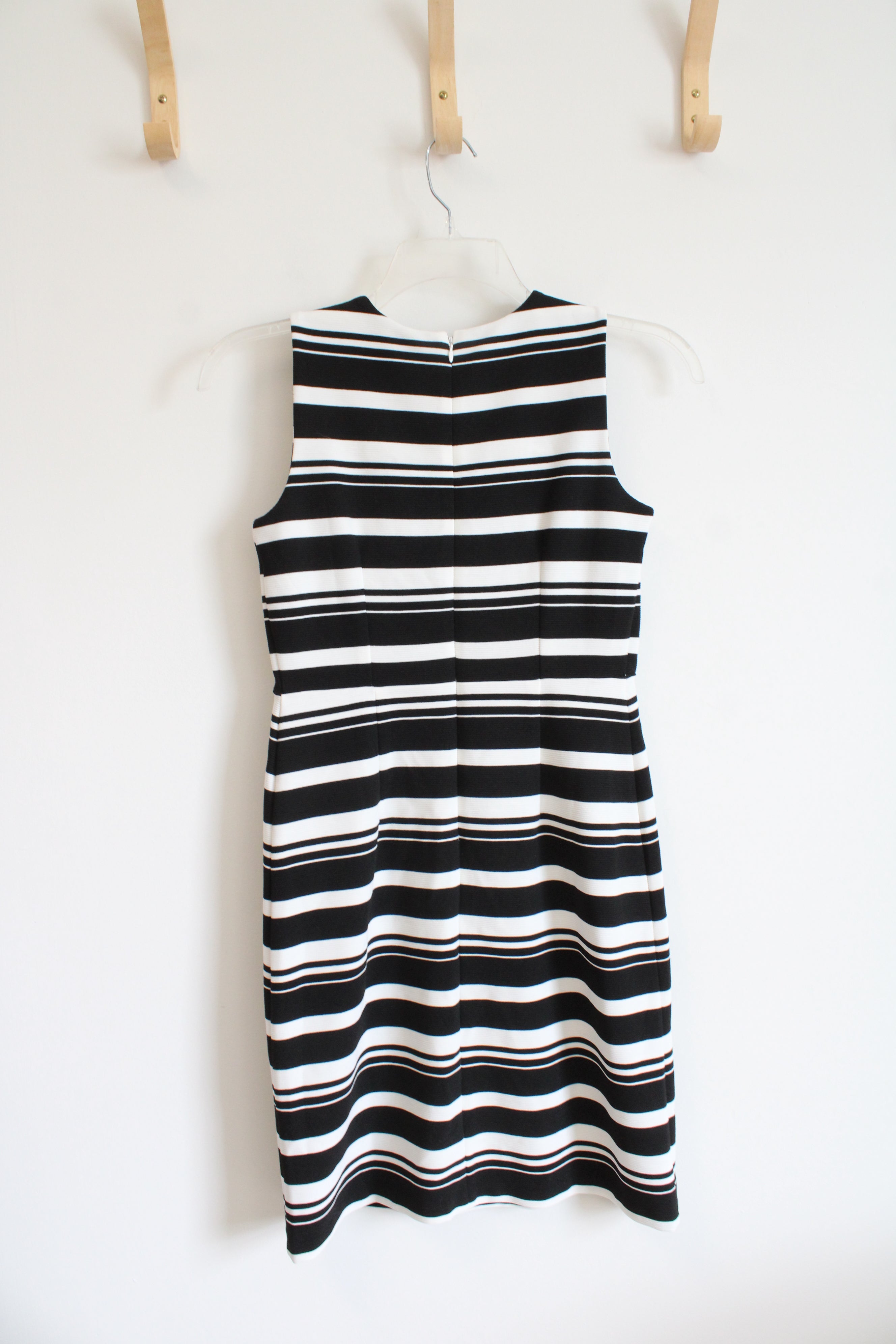NEW Ann Taylor Black & White Striped Sheath Dress