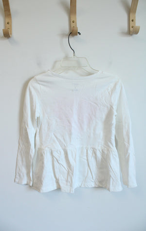 NEW Carter's Strong Girls Strong World Gold Star & Heart White Shirt | Youth 8