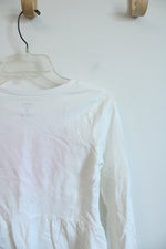 NEW Carter's Strong Girls Strong World Gold Star & Heart White Shirt | Youth 8