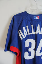 NEW Mitchell & Ness Blue Philadelphia Phillies #34 Halladay Jersey | 36 (S)