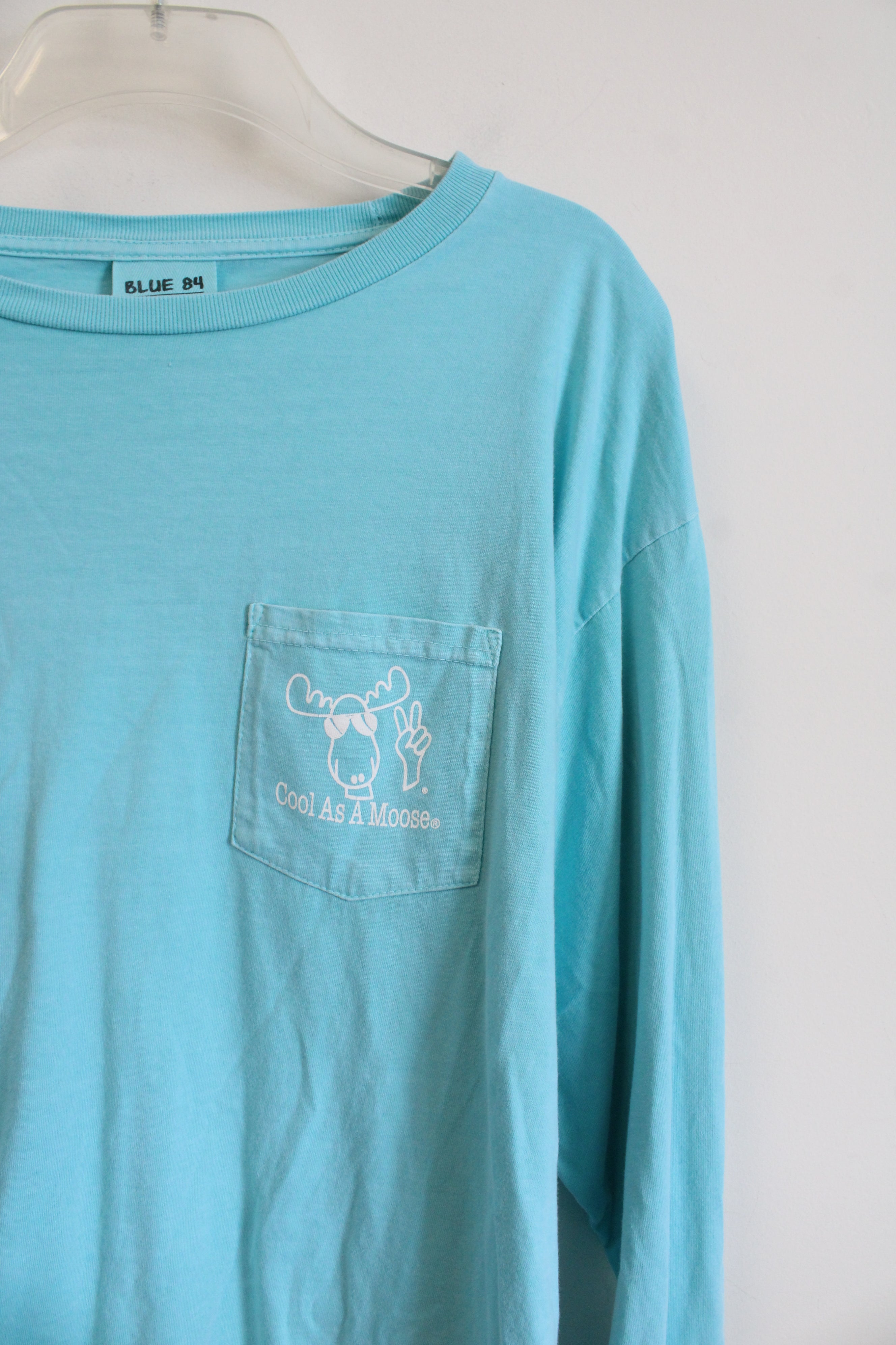 Blue 84 Cool As A Moose "Livin' The Good Life" Blue Long Sleeved Shirt | L