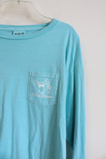 Blue 84 Cool As A Moose "Livin' The Good Life" Blue Long Sleeved Shirt | L
