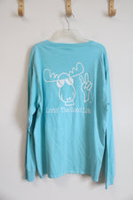 Blue 84 Cool As A Moose "Livin' The Good Life" Blue Long Sleeved Shirt | L