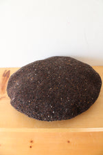 JJ Hat Center Alfonso D'Este Brown Speckled Wool Beret Cap