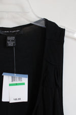 NEW Cable & Gauge Black Ruffled Top | L
