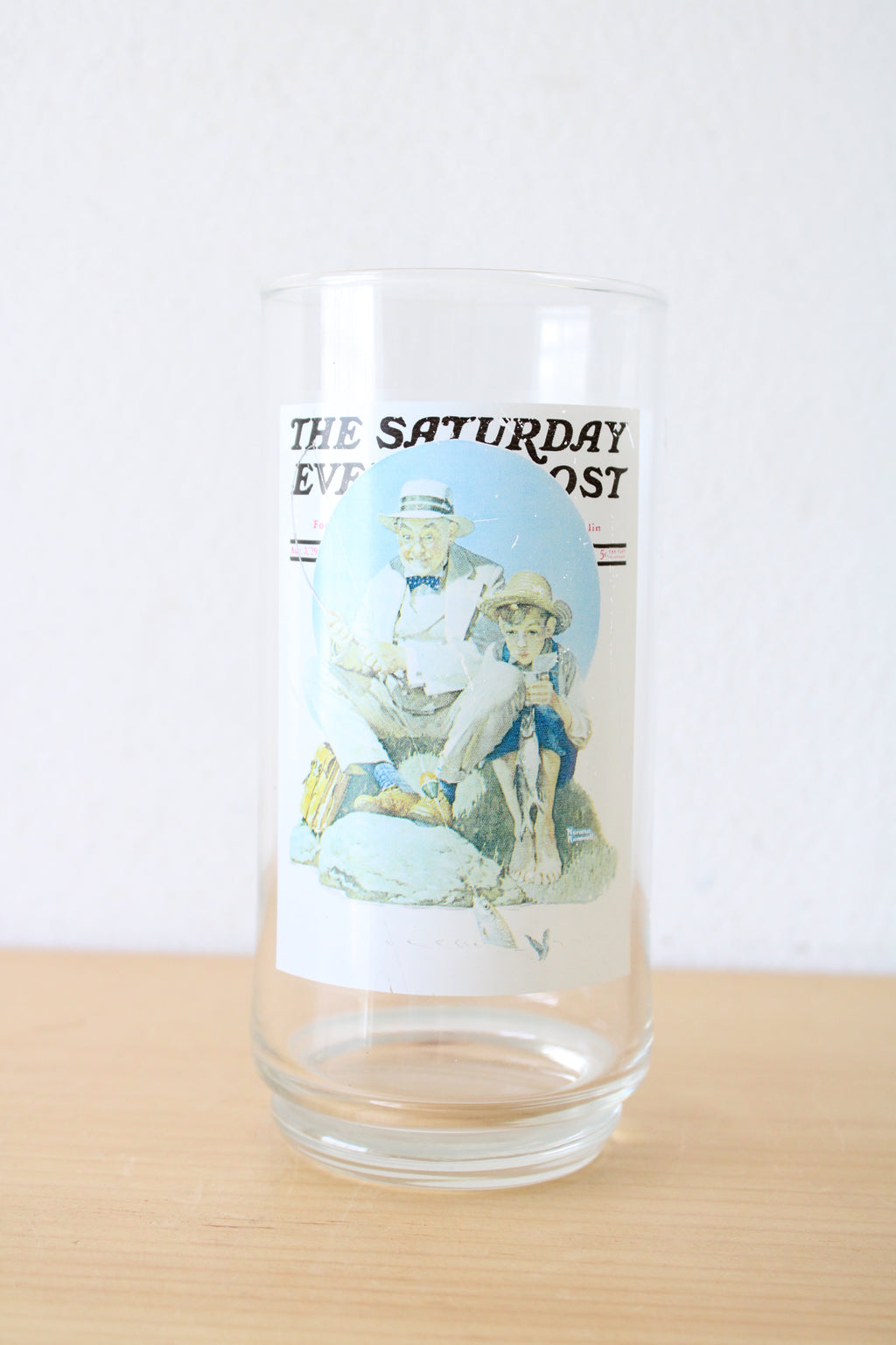 Norman Rockwell The Saturday Eveing Post Drinking Glass