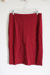 Christopher & Banks Red Stretch Skirt | M