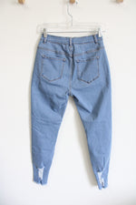 Fashion Nova Light Wash Distressed Skinny Jeans | 11