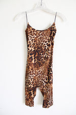NEW Fashion Nova Wildcat Lover Leopard Romper Unitard | S
