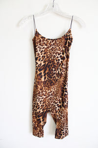 NEW Fashion Nova Wildcat Lover Leopard Romper Unitard | S