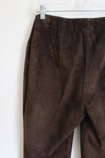 Apostrophe Genuine Leather Brown Pants | 8
