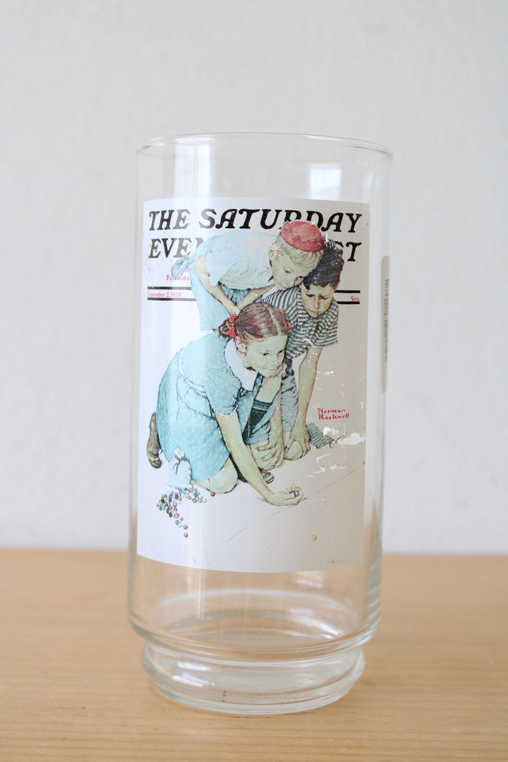 Norman Rockwell The Saturday Evening Post Drinking Glass