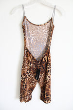 NEW Fashion Nova Wildcat Lover Leopard Romper Unitard | S