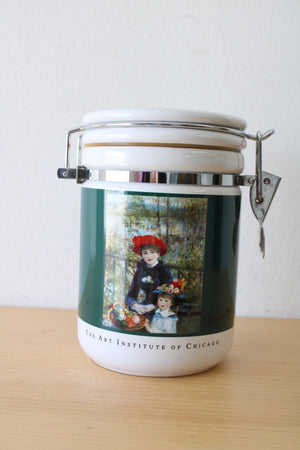 The Art Institute Of Chicago The Masterpiece Collection Two Sisters On The Terrace By Pierre-Auguste Renoir Porcelain Cannister