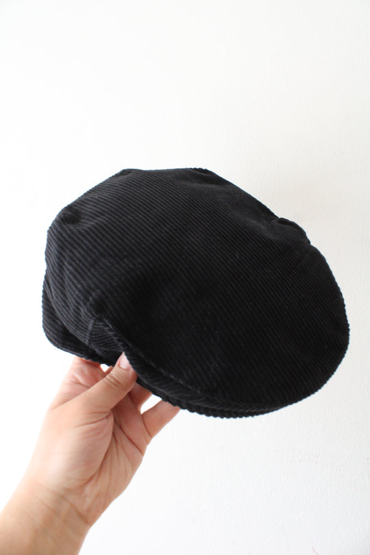 JJ Hat Center Jonathan Richard Black Corduroy Cotton Cap | XXL