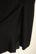 Dress Barn Woman Black Midi Dress Skirt with Front Slit | 22