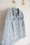 Kim Gravel Belle Love Light Wash Denim Jacket | L