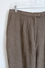 Paul Harris Design Brown Suede Trouser Pants | 12