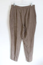 Paul Harris Design Brown Suede Trouser Pants | 12