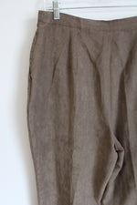 Paul Harris Design Brown Suede Trouser Pants | 12
