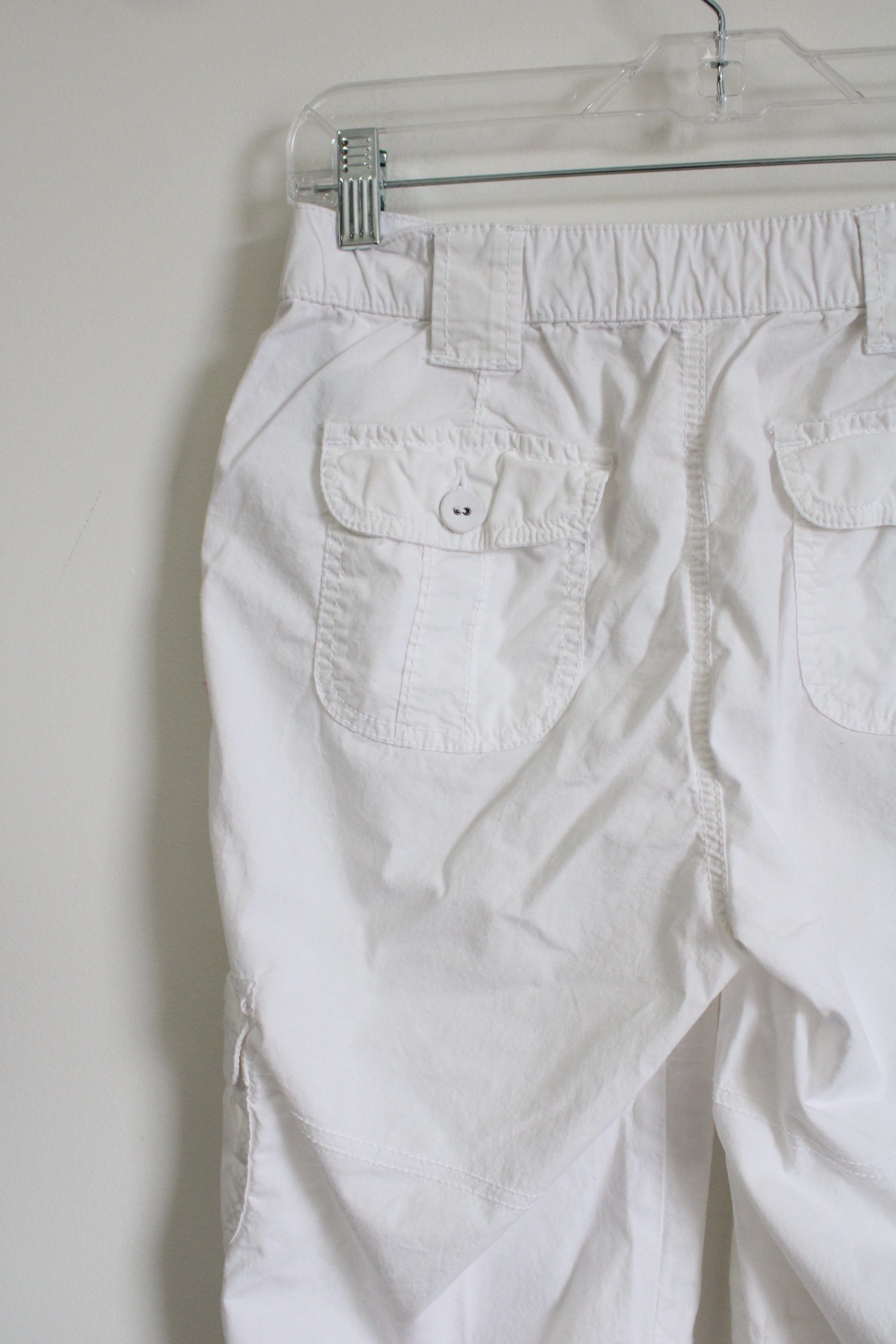 St. John's Bay White Cargo Capri | 4 Petite