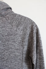Under Armour Threadborn Heatgear Gray Half Zip Pullover | S