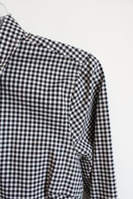 Vineyard Vines Black and White Plaid Long-Sleeve Button Down Shirt | 6