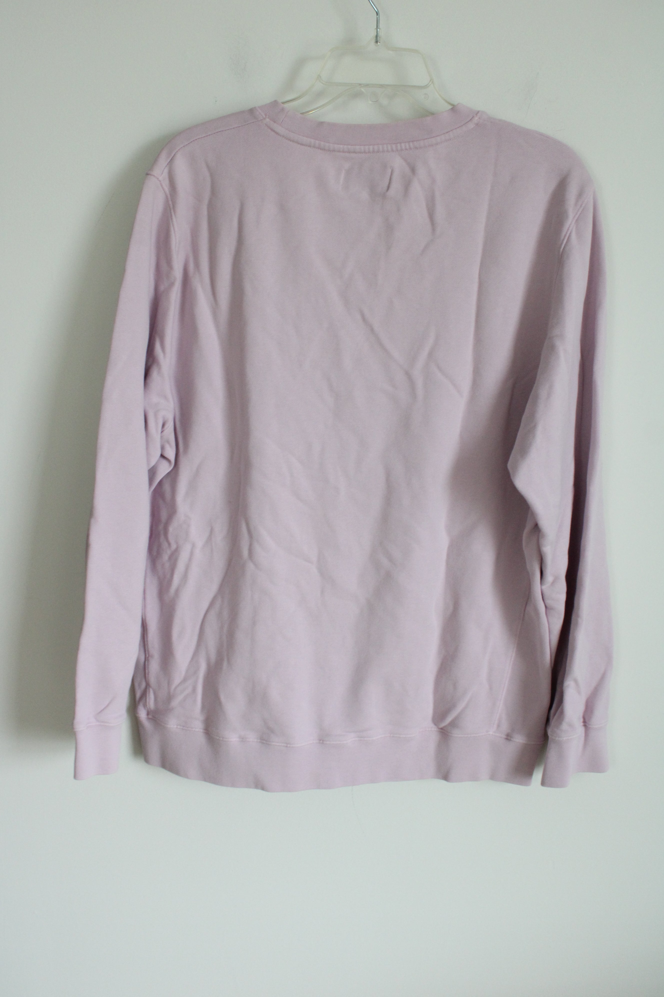 Wax London Light Lavender Logo Embroidered Sweatshirt | L