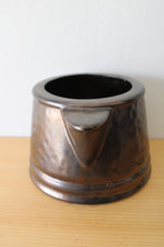 McCoy Pottery Bronze Painted Ceramic Pot