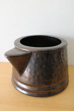 McCoy Pottery Bronze Painted Ceramic Pot