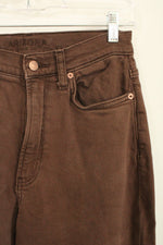 Arizona Jeans Co Brown Highest Rise Vintage Straight Leg Jeans | 7