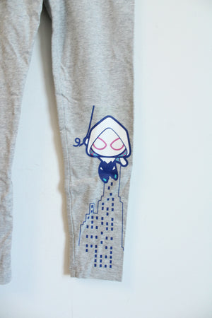 Marvel Spider-Verse Spider Gwen Gray Leggings | Youth S (6/7)