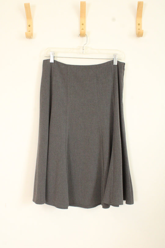 Dress Barn Gray Flare Skirt | 8