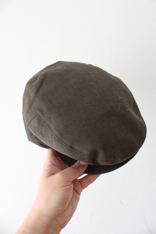 Phrenology NYC Green Linen Cap | M