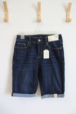 NEW St. John's Bay Mid Rise Dark Wash Bermuda Shorts | 2
